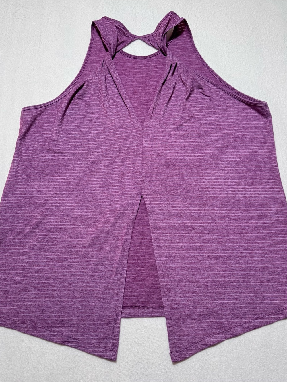 GAP Purple Twist-Back Ribbed Tank Top - Picture 2 of 5